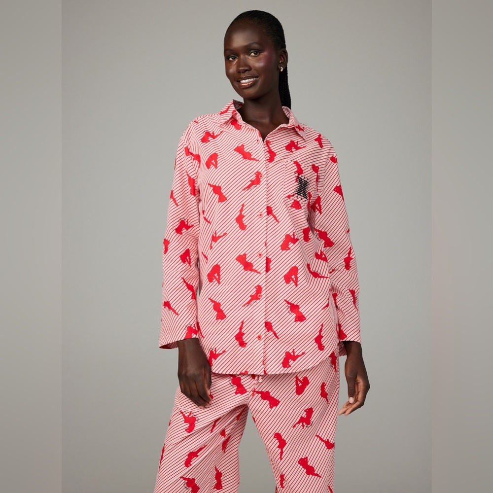 SAVAGE X FENTEY NIGHT STAR CHASER PAJAMAS - RED SIZE 1X (NEW WITH TAGS) A24 - Picture 6 of 11